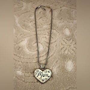 Brighton Necklace Mom Heart Pendant Vintage New Never Worn with pouch